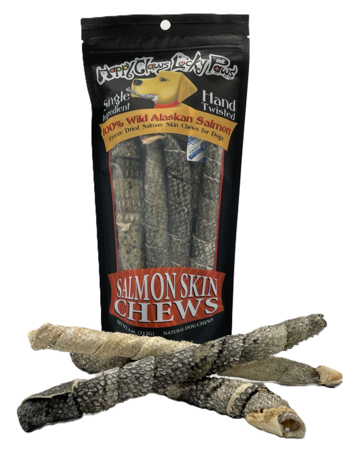 Freeze-Dried Wild Salmon Skin Chews